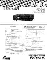 Sony TC-K420 - Service Manual 